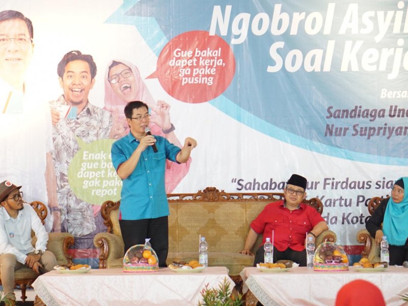 Ngobrol Asyik Soal Kerja bersama Sandiaga Uno dan Nur Supriyanto