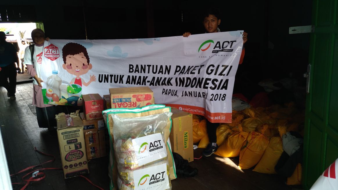 ACT Distribusikan Bantuan Pangan untuk Penderita Gizi Buruk Untuk Suku Asmat