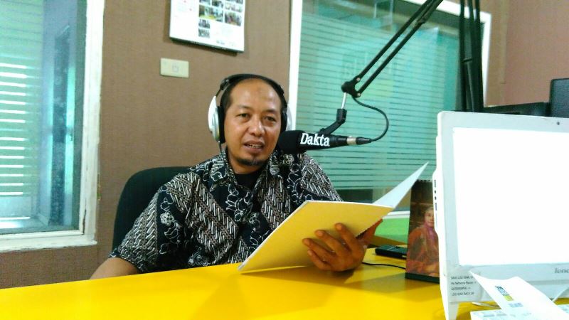 Abdul Hakim selaku Kabid Hubungan Antar Lembaga IKAPI