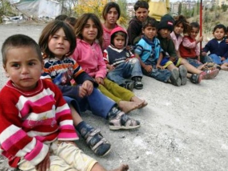 Anak anak pengungsi Suriah di Libanon