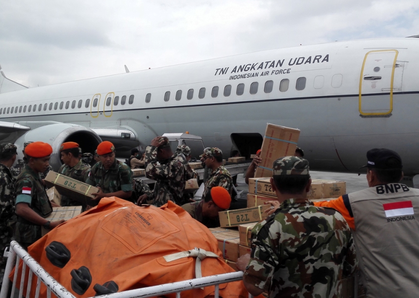 Bala Bantuan Tiba di Nepal