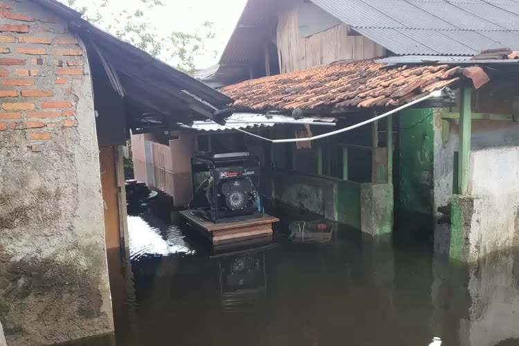 Banjir di Gang Cue Duren Jaya Bekasi Timur