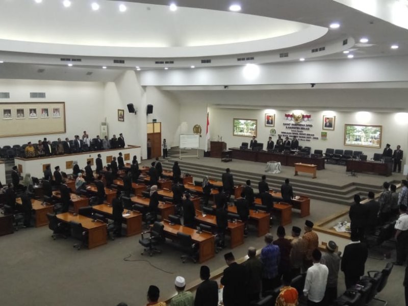DPRD Kabupaten Bekasi melaksanakan Rapat Paripurna Pemilihan Wakil Bupati Bekasi, Rabu (18/3)