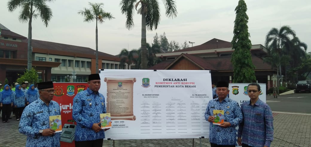 Deklarasi komitmen antikorupsi Pemkot Bekasi beberapa waktu lalu