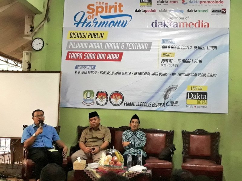 Diskusi Publik Pilkada Aman Damai dan Tentram tanpa SARA dan Hoax