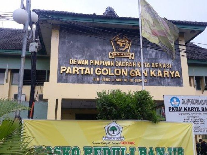 Gedung DPD Golkar Kota Bekasi (TribunJakarta.com)