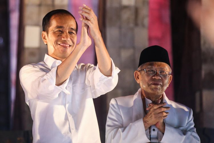 Ilustrasi Capres dan Cawapres Terpilih Periode 2019 2024 Jokowi Ma ruf Amin