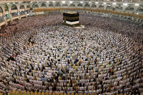 Jemaah haji di Masjidil Haram