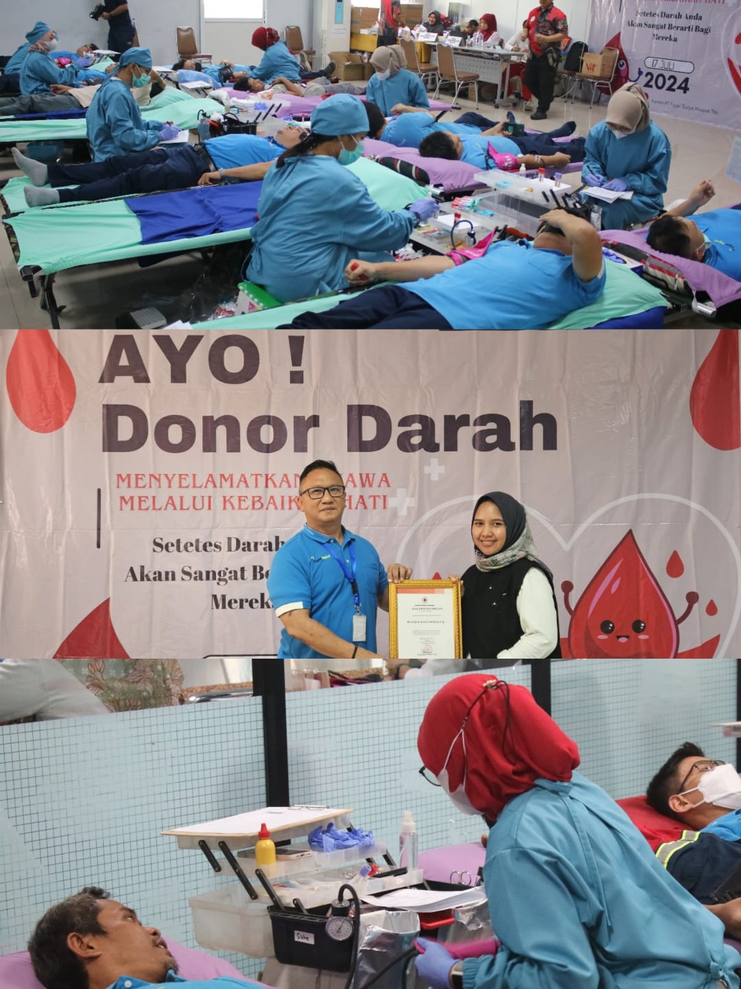 Kegiatan rutin donor darah FajarPaper