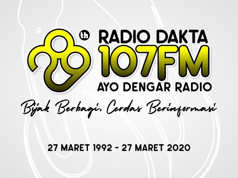 Logo 28 Tahun Radio Dakta