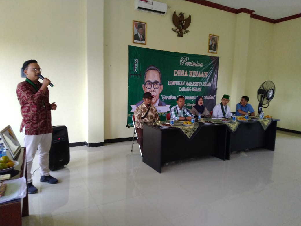 Peresmian desa binaan HMI cabang Bekasi