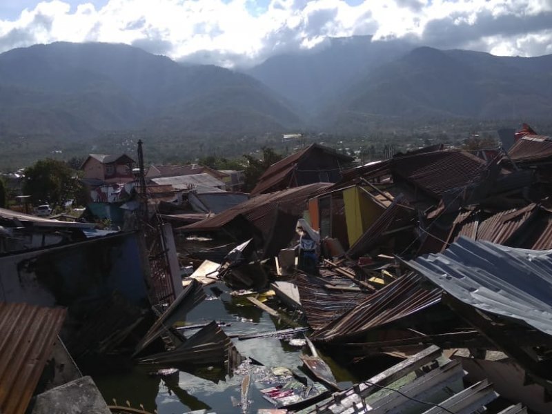 Perumahan Balaroa Palu Barat mengalami kerusakan cukup parah akibat gempa dan tsunami (DOK)