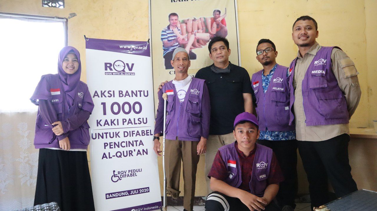 RQV Indonesia bantu kaki palsu untuk para difabel