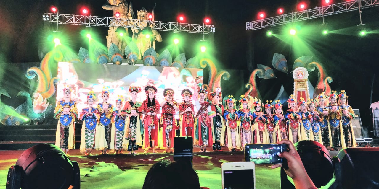 Tari Topeng Bekasi ikut serta pada pagelaran Pesona Nusa Dua Fiesta 2019