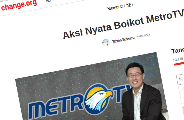 aksi boikot metro tv