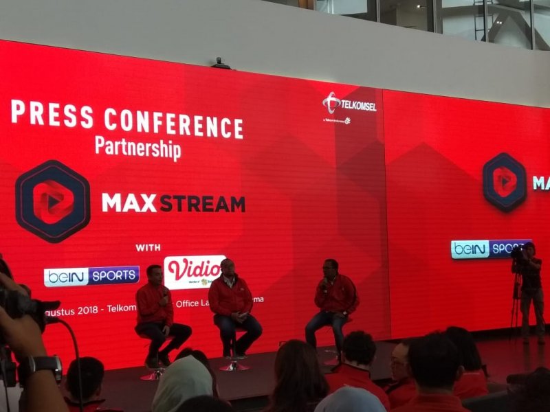 Acara Press Conference Partnership Telkomsel