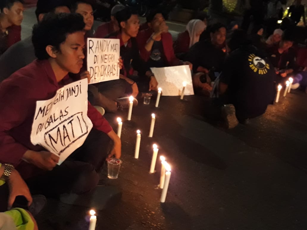 Aksi Solidaritas Ikatan Mahasiswa Muhammadiyah Atas Tewasnya Mahasiswa Kendari