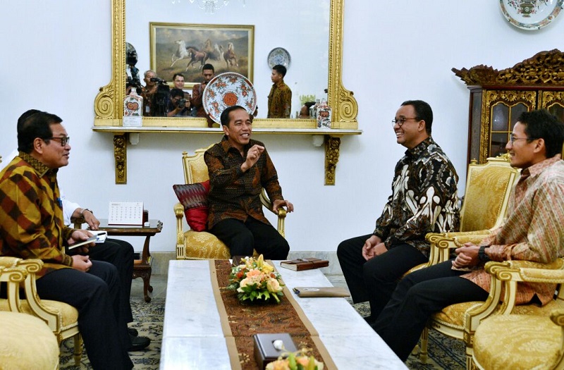 Anies Baswedan bertemu Jokowi