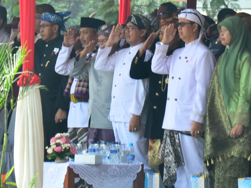 Apel besar HUT Jabar ke 70 di lapangan Gazibu Bandung