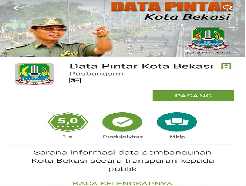 Aplikasi Data Pintar kota Bekasi