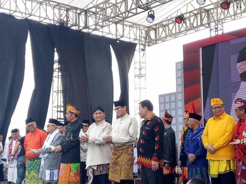 Deklarasi Kampanye Damai di Monas (Foto: Detik)