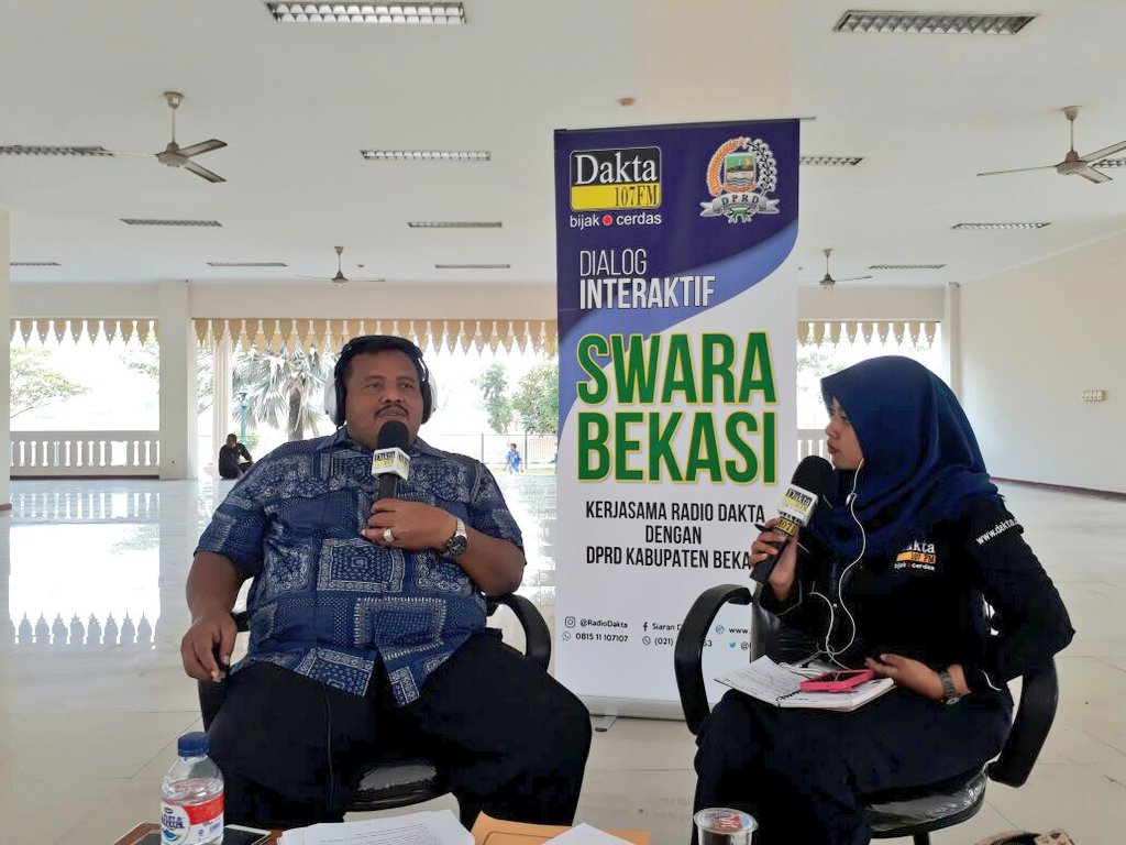 Dialog Swara Bekasi bersama Wakil Ketua DPRD Kabupaten Bekasi Mustakim