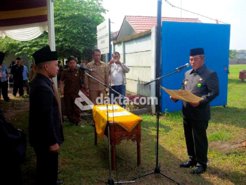 Direktur Utama PD Migas Kota Bekasi Sutriyono Saat  Dilantik Wali Kota Bekasi (Dok: Bayu Dakta)