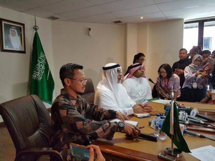 Dubes Saudi saat jumpa pers