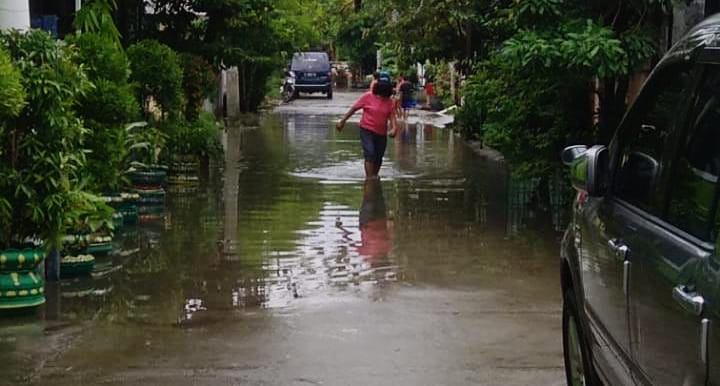 Genangan Banjir di Perumahan Pondok Insani Pejuang Medan Satria Bekasi Sudah Surut