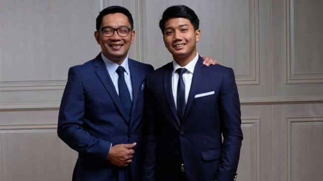 Gubernur Jabar Ridwan Kamil dan Eril