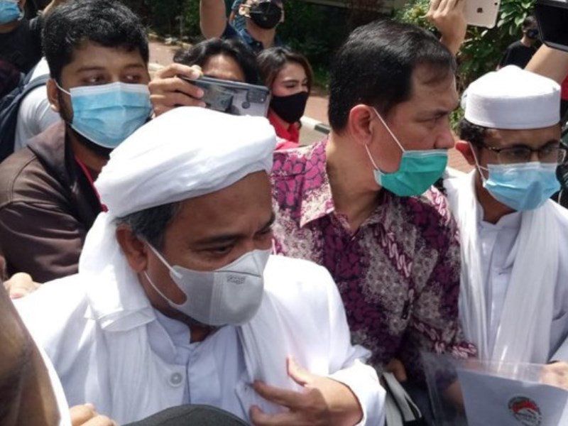 Habib Rizieq Shihab hadiri pemeriksaan di Polda Metro Jaya