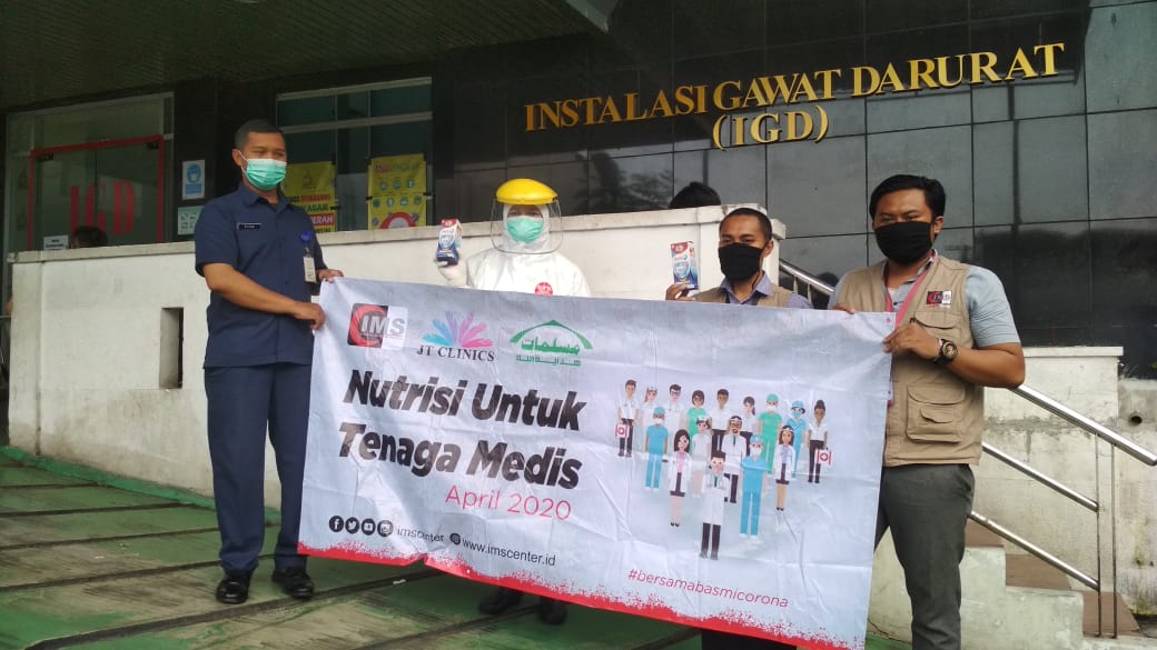 IMS menyerahkan APD dan nutrisi untuk tenaga medis