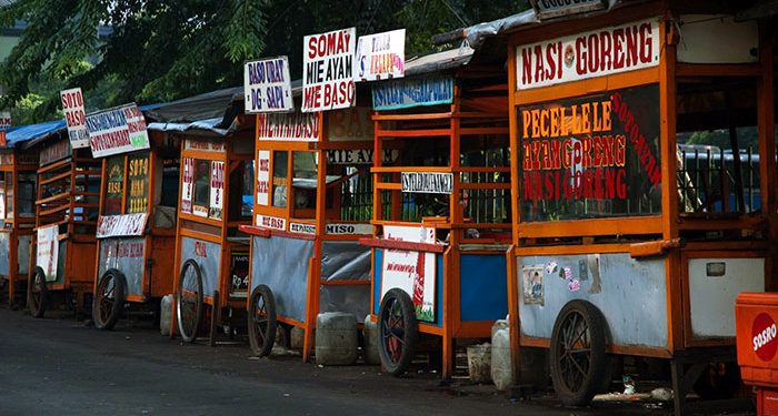 Ilustrasi pedagang kaki lima