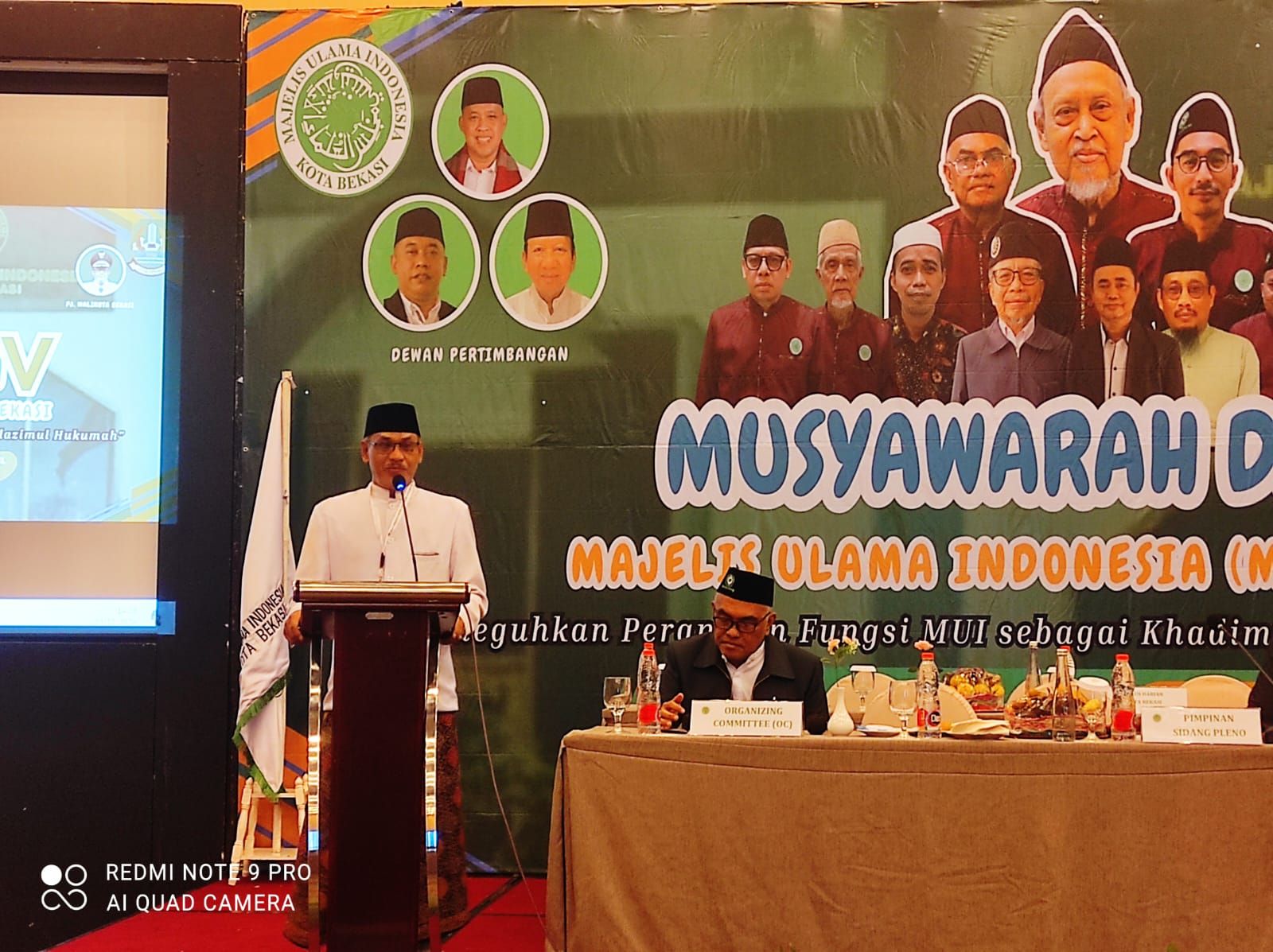 KH.Saifuddin Siroj saat sambutan di Musda MUI Kota Bekasi