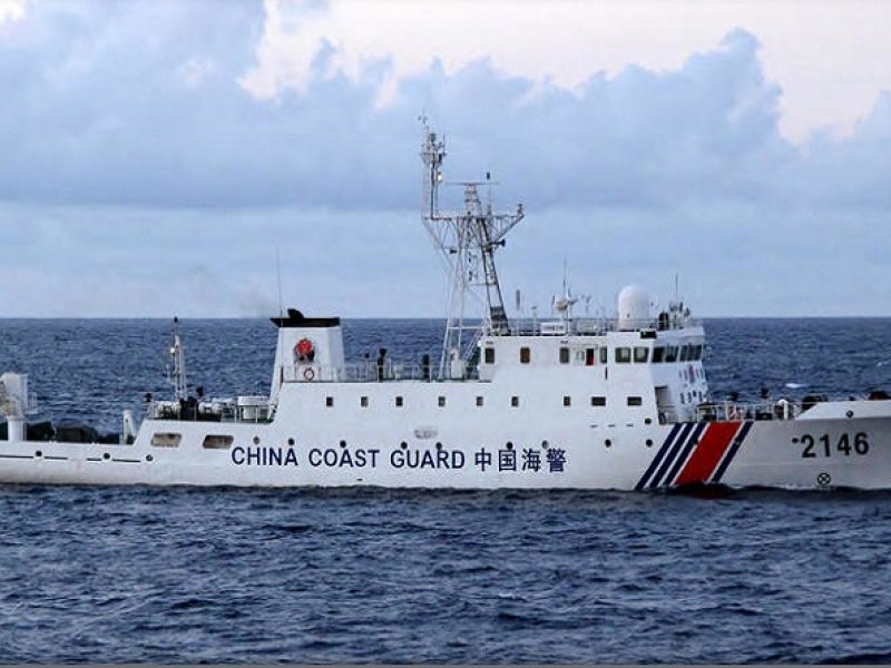 Kapal penjaga pantai (coast guard) milik Pemerintah China. (Foto: AFP)