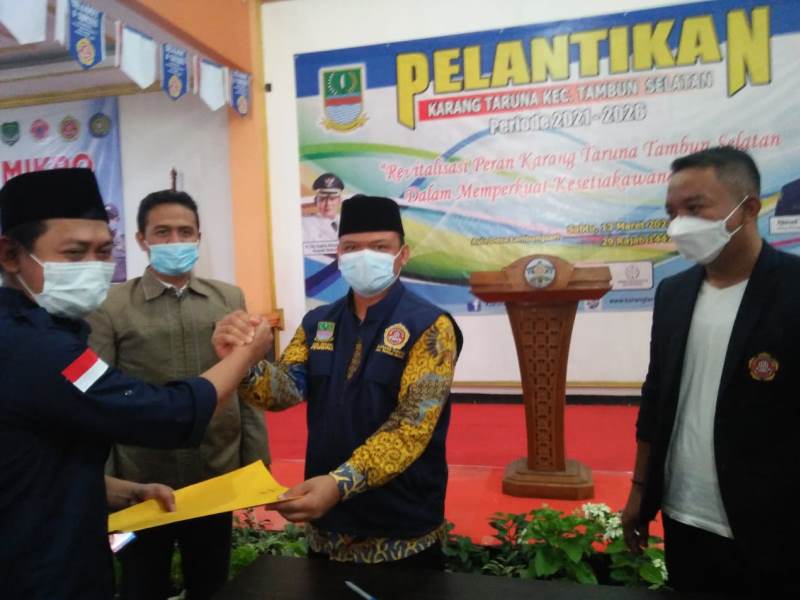 Karang Taruna Tambun Selatan Lantik Jajaran Pengurus Periode 2021 2026