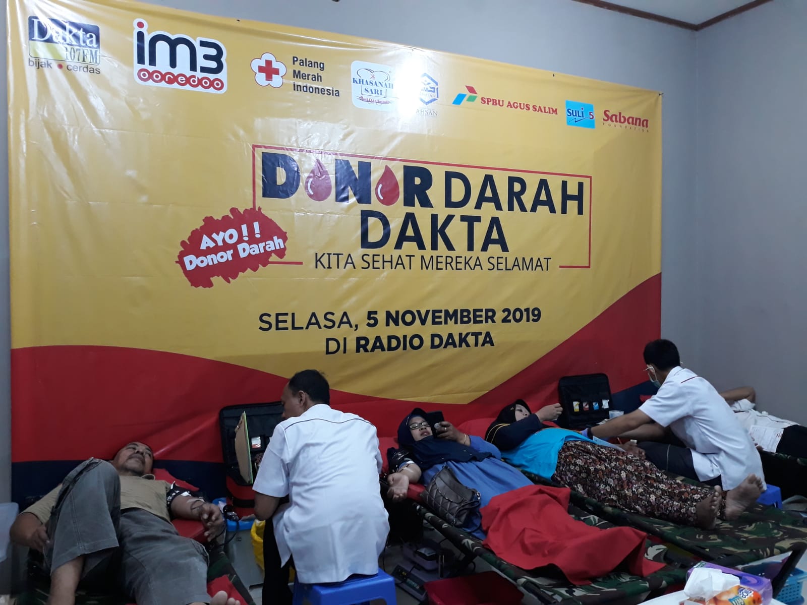 Kegiatan Donor Darah Radio Dakta