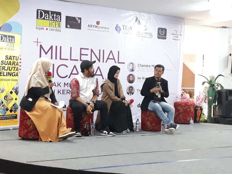 Kegiatan Milenial Bicara Radio Dakta pada Kamis, 24 Oktober 2019