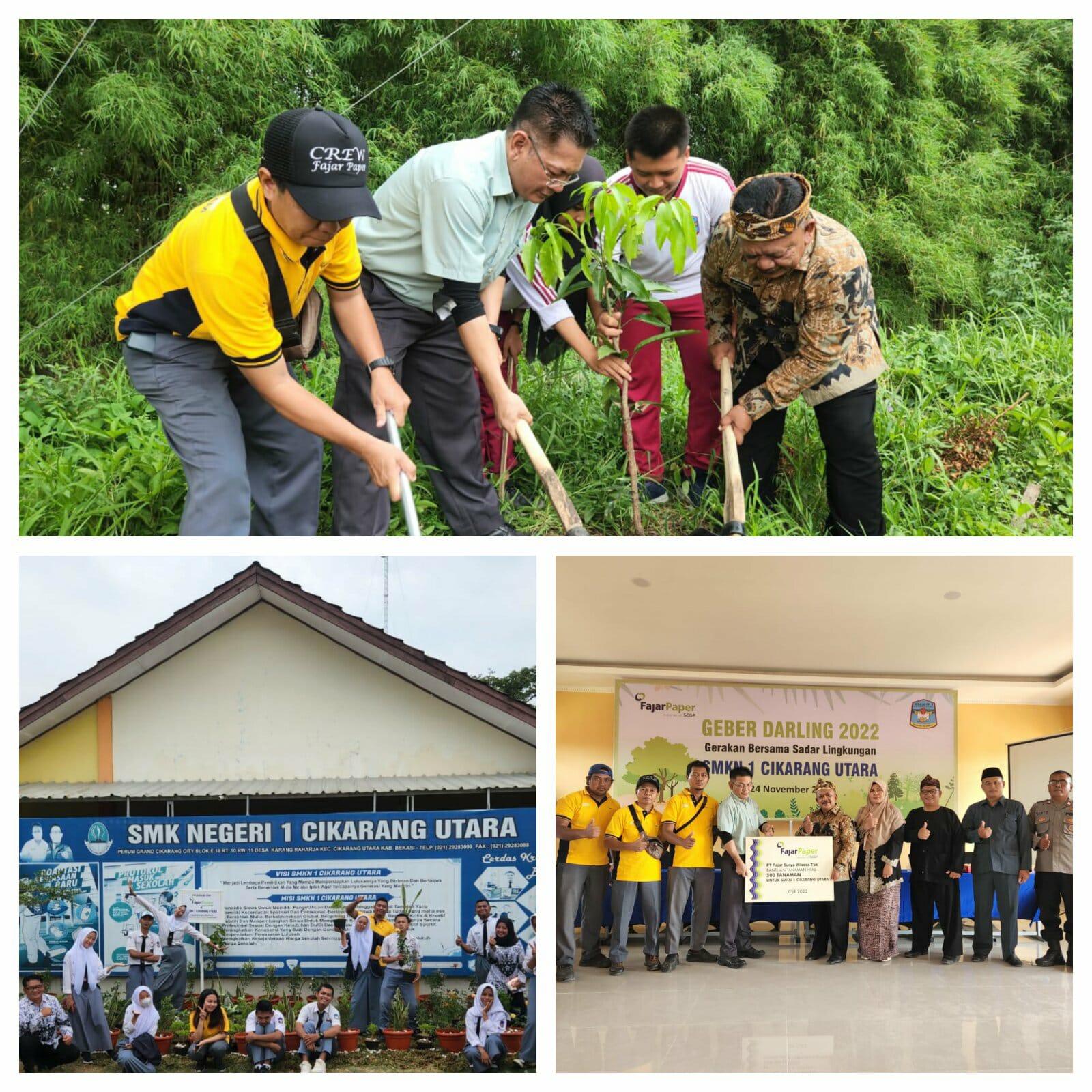 Kegiatan Program CSR FajarPaper penanaman pohon