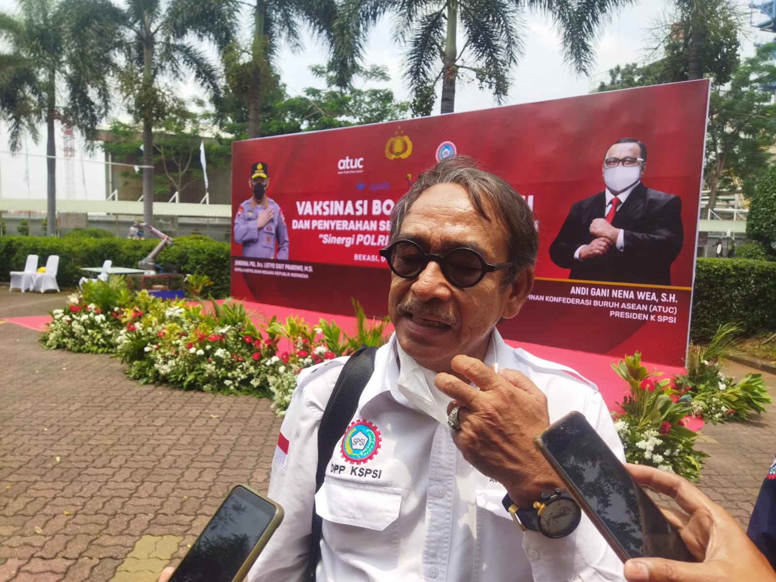 Ketua KSPSI Bekasi R Abdullah