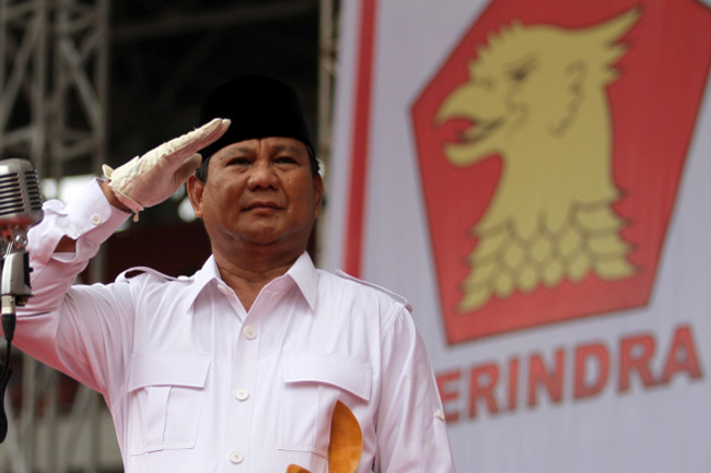 Ketum Partai Gerindra Prabowo Subianto