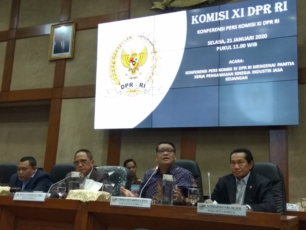 Konferensi pers Komisi XI DPR RI mengenai Panitia Kerja Pengawasan Kinerja Industri Jasa Keuangan