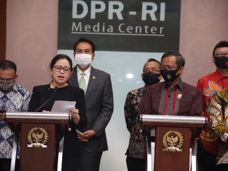 Konpres DPR-Pemerintah terkait pengubahan RUU HIP menjadi RUU tentang BPIP, Kamis (16/7).