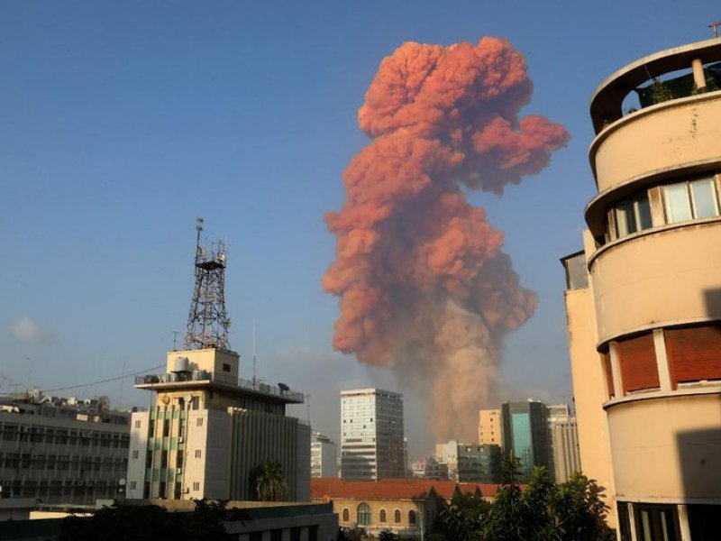 Ledakan besar di Beirut, Lebanon (AFP/ANWAR AMRO)