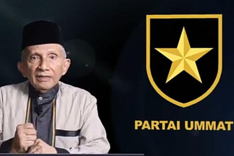 Logo Partai Ummat Tangkapan gambar channel YouTube Amien Rais Official