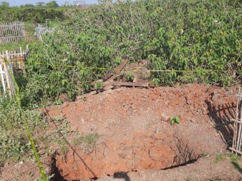 Makam yang dibongkar di TPU Karang Bahagia Kabupaten Bekasi (TRIBUNJAKARTA.COM/YUSUF BACHTIAR)