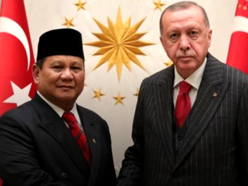 Menhan Prabowo bertemu Recep Tayyip Erdogan