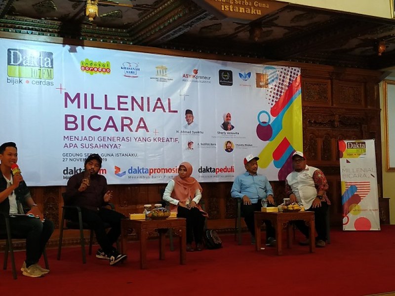 Milenial Bicara Radio Dakta bertema Menjadi Generasi yang Kreatif Apa Susahnya