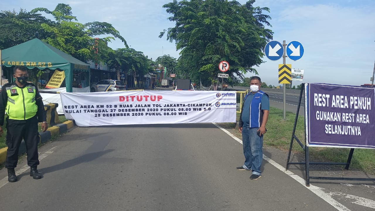 PT Jasamarga lakukan penutupan sementara Tempat Istirahat TI KM 52B Arah Jakarta