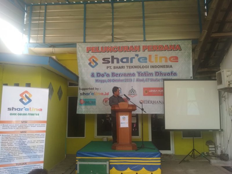 PT. Shari Teknologi Indonesia mengglar soft opening aplikasi Shar'e Line